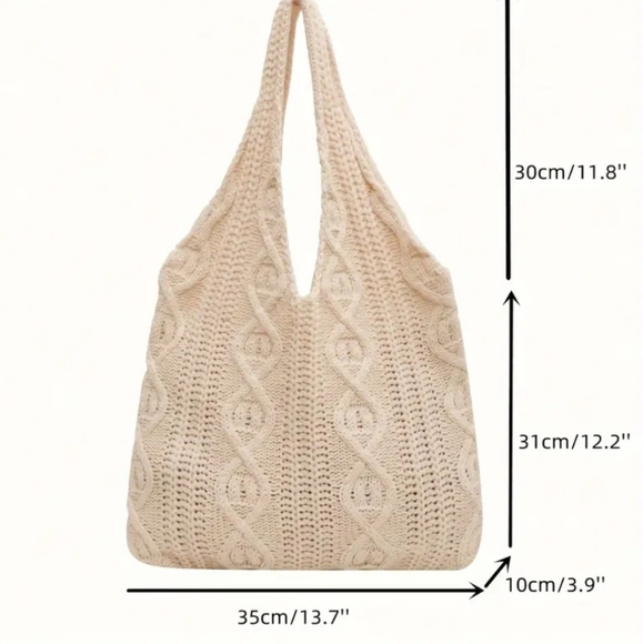 Vintage Knitted Boho Shoulder Bag - Picture 5 of 11